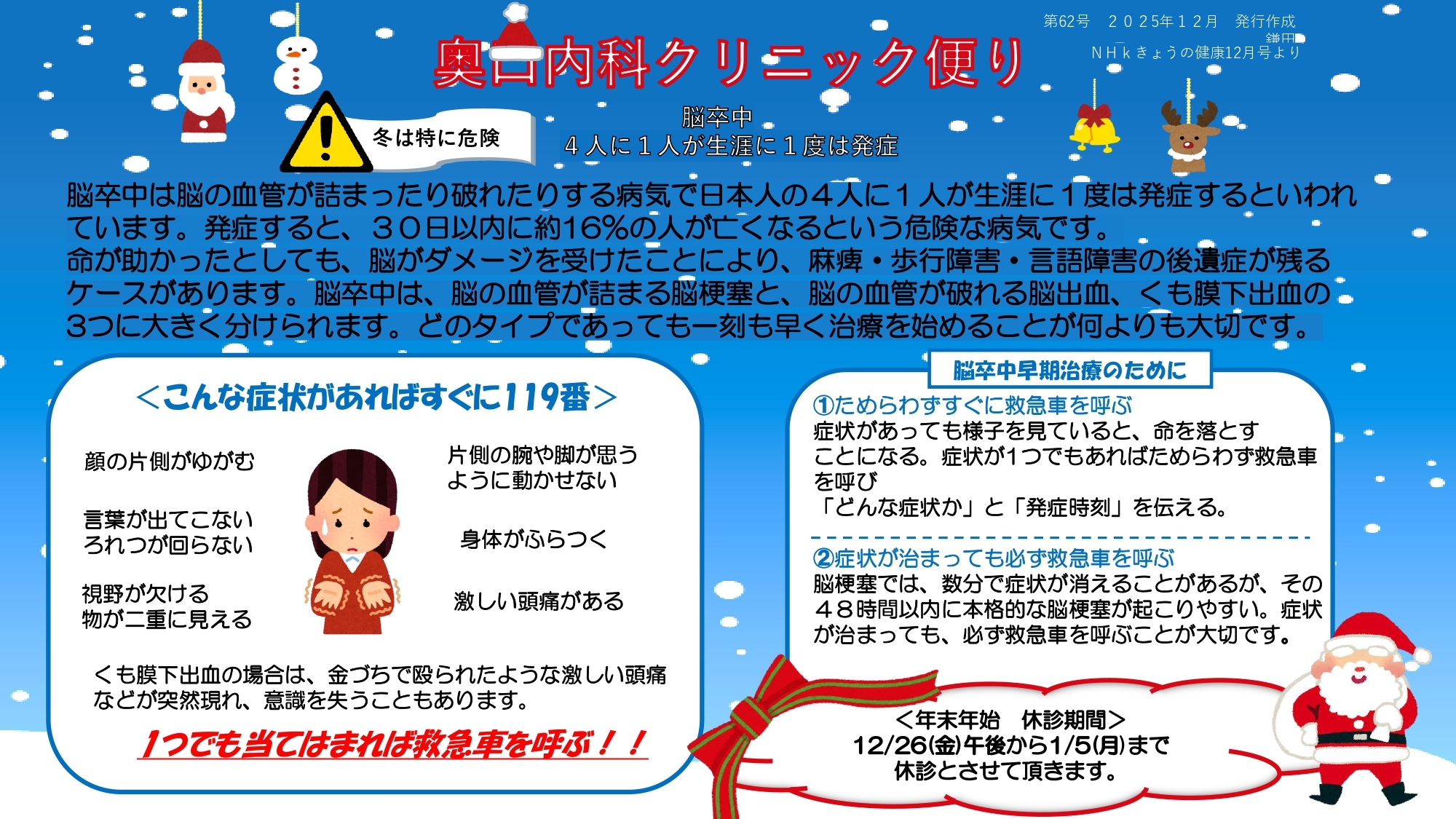 奥口内科クリニック便り